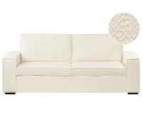 Beliani Sofa Bed 3 Seater Vuokatti Boucle Off-White