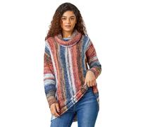 Boucle Stripe Cowl Neck Jumper Roman Multi 16