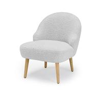 Boucle Teddy Bear Accent Chair Grey