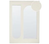 Boucle Wall Mirror 100 cm Off-White MARCIGNY