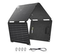 BougeRV 50 Watt Fiberglass Portable Solar Panel for JuiceGo 240Wh Power Station, Foldable Solar Cell Solar Charger with USB Outputs for Phones,Ultra-Fast Charging for Outdoor, Camping, Hiking