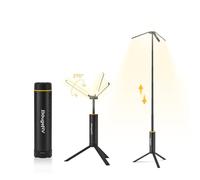 BougeRV T1 Telescopic Camping Light, 15600mAh Rechargeable Lantern, Portable Camping Lamp, 1000x3 Lumens Rotatable Work Light for Tent, Emergency, Outdoor, IPX5 Water Resistant, Black (2026 New)