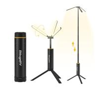 BougeRV Telescopic Camping Light, 15600mAh Camping Lantern Rechargeable, Portable Camping Light, 1000x3 Lumens Camping Light for Tent, Emergency, Outdoor, Black