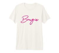 Bougie Pink Script Glam Queen Arty Style Cute & Funny Bougie Premium T-Shirt