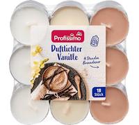 Bougies parfumées à la vanille, 1 piece - Marque DM Allemagne - Compatible avec profissimo - Duftlichter Vanille, 1 St