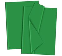 Bouiexye 120 Sheets Green Tissue Paper Christmas Tissue Paper Bulk Gift Wrapping for DIY Art Craft St Patrick's Day Birthday Christmas Holiday Valentine's Party （ 20 x 14.5 inches/51x37cm）