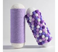 Bouiexye 2 Pieces Handmade Rope Textured Adults Autism Fidgets for Anxiety and Stress Autism Sensory Toys for Autistic Anxious Adults Classroom Educational Tool (Purple)