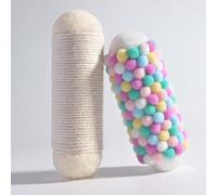 Bouiexye 2 Pieces Handmade Rope Textured Adults Autism Fidgets for Anxiety and Stress Autism Sensory Toys for Autistic Anxious Adults Classroom Educational Tool (Beige Macaron Color)