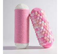 Bouiexye 2 Pieces Handmade Rope Textured Adults Autism Fidgets for Anxiety and Stress Autism Sensory Toys for Autistic Anxious Adults Classroom Educational Tool (Pink)