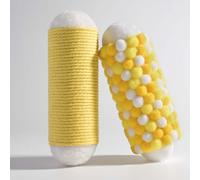 Bouiexye 2 Pieces Handmade Rope Textured Adults Autism Fidgets for Anxiety and Stress Autism Sensory Toys for Autistic Anxious Adults Classroom Educational Tool (Yellow)