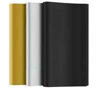 Bouiexye 60 Sheets Black/Gold/Silver Tissue Paper Multicolor Tissue Paper Bulk Gift Wrapping for DIY Art Craft Floral Birthday Graduation Party Festival