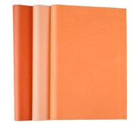 Bouiexye 60 Sheets Orange Tissue Paper Multicolor Tissue Paper Bulk Gift Wrapping for DIY Art Craft Floral Birthday Autumn Party Festival