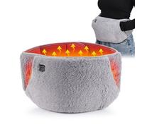 Bouillotte Contre Les Crampes Menstruelles - Ceinture Chauffante Réglable 105x20 Cm En Velours | 2-and-1 Coussin Chauffant Mains Et Ventre - USB Rechargeable, 3 Levels De Température, Maison, Desk,