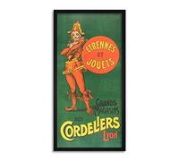 Bouisset Cordeliers Department Store Clown Advert Framed Wall Art Print Long 25X12 Inch