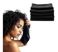 Boujee Boucles Micro Plop Curl Towels - Smooth Microfibre Scrunch Hair Towels - Set of 5 - Reduce Frizz - Quick Drying - Suitable for Curly, Wavy, Wavy, Straight Hair