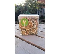 Boujee Dehydrated Lime Slices Premium Garnishes 220+ Piece Large Box100% Natural Sugar Free,Gluten Free Dried Lime Wheels For Cocktails,Mocktails, Garnishes, Deserts/Fruit Slices
