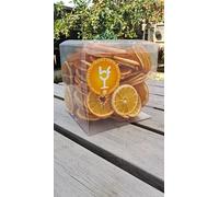 Boujee Dehydrated Orange Slices Premium Garnishes 120+ Piece Orange Wheels Large Box100% Natural Sugar Free,Gluten Free Dried Citrus Wheels For Cocktails,Mocktails, Garnishes, Deserts/Fruit Slices