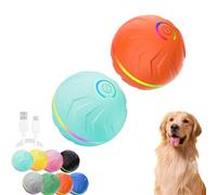 Boujee Gravity Ball Dog, 2025 New Durable Boujee Gravity Ball Dog Toy, Smart Motion Sensor Interactive Dogs Automatic Rolling Balls (Orange+Light Blue)