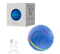 Boujee Gravity Bounce Ball, Boujee Flow Dog Toy, Interactive Dog Activated Automatic Rolling Ball, Relieves Boredom & Anxiety, Suit for All Dogs Indoor/Outdoor Play (Blue)