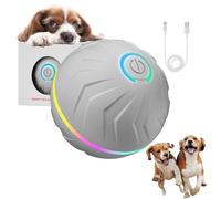 BoujeeFlow - Boujee Gravity Ball, Boujee Gravity Bounce Ball, Interactive Vibrating Balls for Dogs, Self-Rolling and Jumping, 4-Hour Playtime, for Indoor/Outdoor Play (Grey)