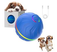 BoujeeFlow - Boujee Gravity Ball, Boujee Gravity Bounce Ball, Interactive Vibrating Balls for Dogs, Self-Rolling and Jumping, 4-Hour Playtime, for Indoor/Outdoor Play (Blue)