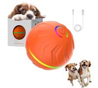 BoujeeFlow - Boujee Gravity Ball, Boujee Gravity Bounce Ball, Interactive Vibrating Balls for Dogs, Self-Rolling and Jumping, 4-Hour Playtime, for Indoor/Outdoor Play (Orange)
