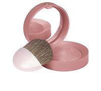 Boujois - Round Blush Box 74 Amber Pink - Piceau & Integrated Mirror - Baked Blush Technology - Fine & Light Texture - Easy to Blend - Gourmet Fragrance