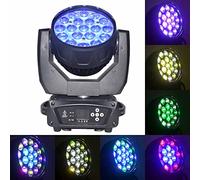 Boulder 19x15W Zoom Beam Wash Moving Head Light for Stage Lighting Effect with RGBW 4in1 LED and DMX Control Dj Disco and Nightclub