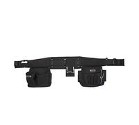 BOULDER BAG Professional Electrician's MAX Combo with Comfort Back Support Tool Belt, Quick Release Buckle, Heavy Duty Work Belt, Black, (Medium 28-32 Inch Waist), Made in USA