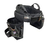 Boulder Bag Ultimate Electrician Tool Belt, Medium 28-32" Waist, Camo | Backwoods, MAX Combo, 32 Pocket Tool Belt, Comfort Back Support, Metal Buckle with Leather Tip, Cordura Nylon, Made in USA