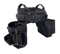 BOULDER BAG Ultimate Electrician's MAX Combo with Comfort Back Support, Quick Release Buckle, Heavy Duty Tool Belt, Black (Large 33-36 Inch Waist), Made in USA