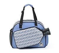 Boulder Bee Pickleball Bags, Women’s Hand/Shoulder Gym Bag w Water Bottle Holder, With Pickleball Racquet/Paddle Holder (Blue Circle)