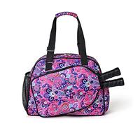 Boulder Bee | Premium Pickleball Bags | PickleBall Tote Bag for Women | Women’s Hand/Shoulder Gym Bag w Water Bottle Holder | With Racquet/Paddle Holder (Bright Pink)
