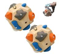Boulder Block for Climbers, Rock Climbing Fingerboard Gifts for Rock Climbers, Finger Trainer Ball Simulated Hand-Made Boulder Blocks to Enhance Strength and Accuracy for Athletes & Beginners (2PC)