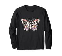 Boulder City Butterfly - Nevada Pastel City Name Word Art Long Sleeve T-Shirt