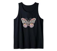 Boulder City Butterfly - Nevada Pastel City Name Word Art Tank Top