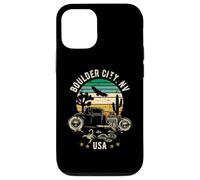 Boulder City Nev USA Hotrod Retro Desert Sunset Style Design Case for iPhone 12/12 Pro