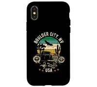 Boulder City Nev USA Hotrod Retro Desert Sunset Style Design Case for iPhone X/XS