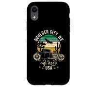 Boulder City Nev USA Hotrod Retro Desert Sunset Style Design Case for iPhone XR