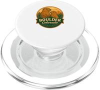Boulder Colorado Prairie Dog Mom and Pup Badge Design PopSockets PopGrip for MagSafe