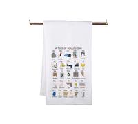 Boulder Gift Rock Climbing Lover Gift Bouldering Alphabet Kitchen Towel for Rock Climbers (BoulderingTowel)