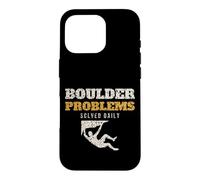 Boulder Problems Solved Daily Funny Climber Bouldering Case for iPhone 16 Pro