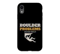 Boulder Problems Solved Daily Funny Climber Bouldering Case for iPhone XR
