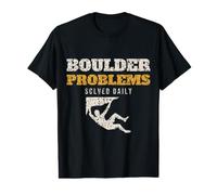 Boulder Problems Solved Daily Funny Climber Bouldering Value Graphic T-Shirt