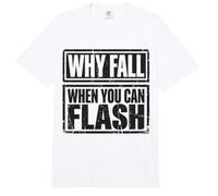 Boulderer Why Fall When You Can Flash Bouldering Comfort Colors Adult Heavyweight T-Shirt