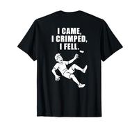 Bouldering Beginners Climber Falling Joke - BACK DESIGN T-Shirt