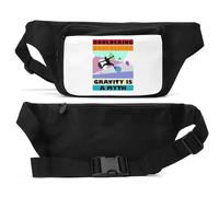 Bouldering Gravity is A Myth Unisex Waist Bag Black