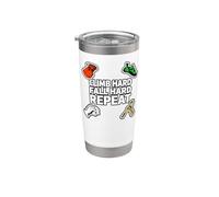 Bouldering Rock Climb Hard Fall Hard Repeat Stainless Steel Insulated Tumbler
