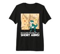Bouldering T Rex Wall Climber Rock Climbing Mountaineer Premium T-Shirt