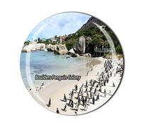 Boulders Penguin Colony Cape Town South Africa Fridge Magnet Crystal Tourist Souvenir Gift Collection Refrigerator Magnetic Sticker
